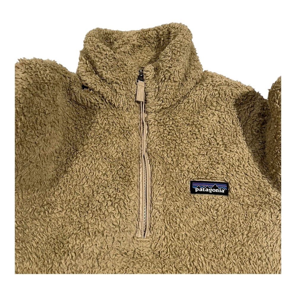 Patagonia Los Gatos Fleece Pullover Women's Small Brown 1/4 Zip Soft Jacket
